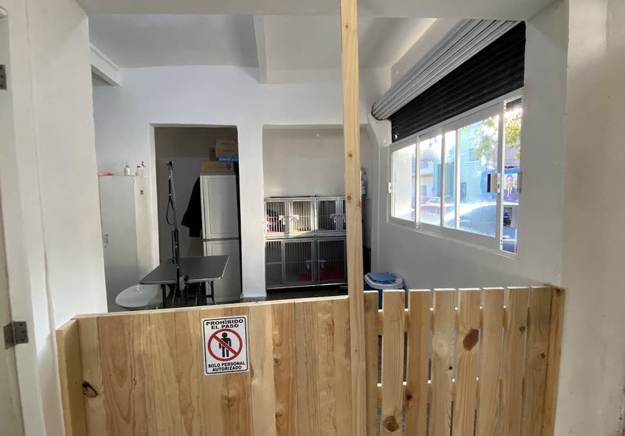 Área de grooming (vista frontal)